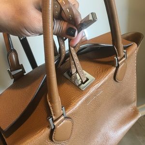 Michael Kors Leather Cognac Miranda Bag